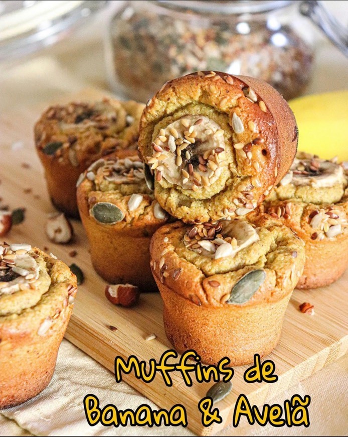 Fashion Muffins de Banana e Avelã 