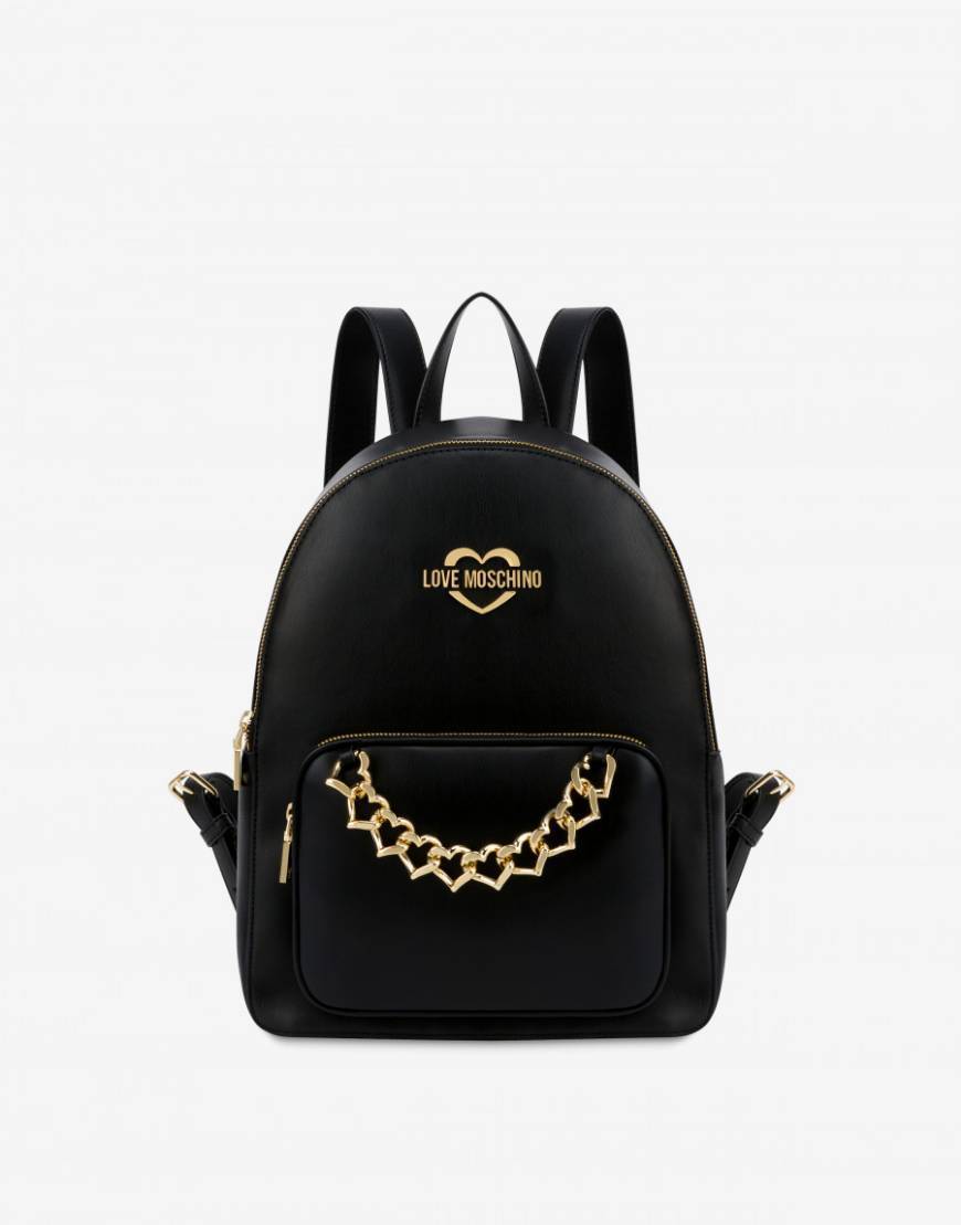 Producto MOSCHINO BACKPACK HEARTS CHAIN MODA MALAS ACESSÓRIOS 

