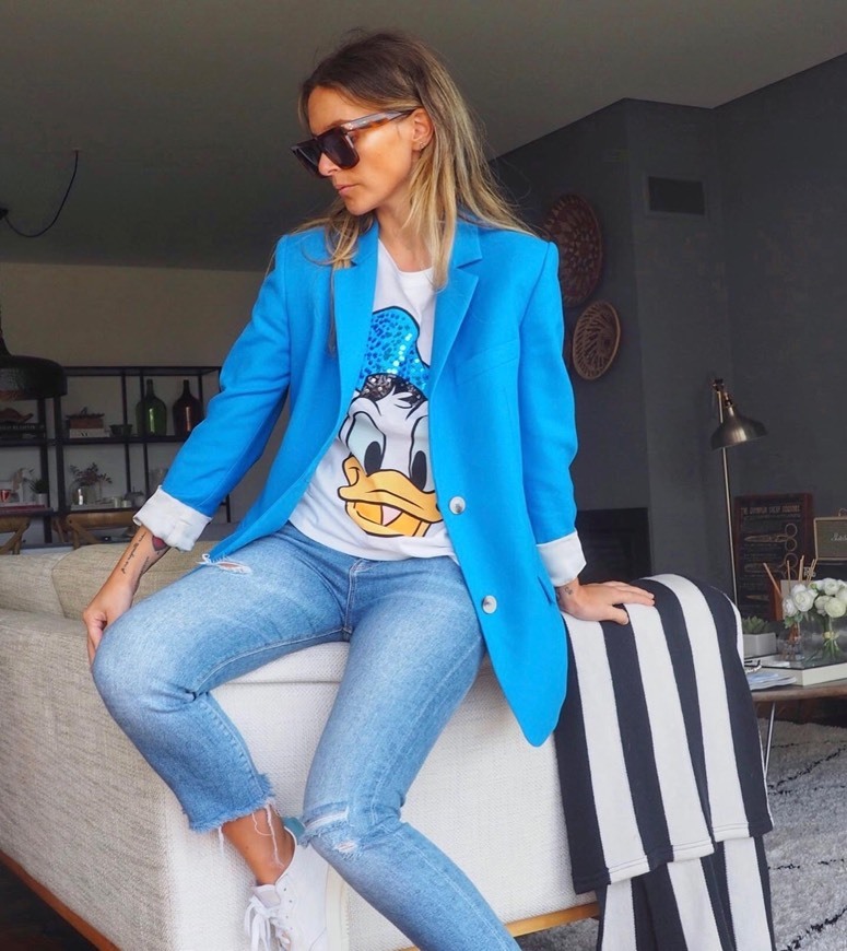 Fashion Blazer Azul 