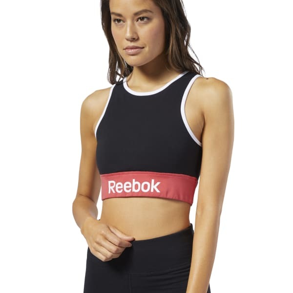 Moda Reebok Training Essentials Light-Impact Bralette - Black | Reebok ...