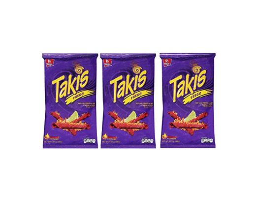 BARCEL Takis Fuego - Tortilla Chips - Papitas de Maíz Sabor Chile