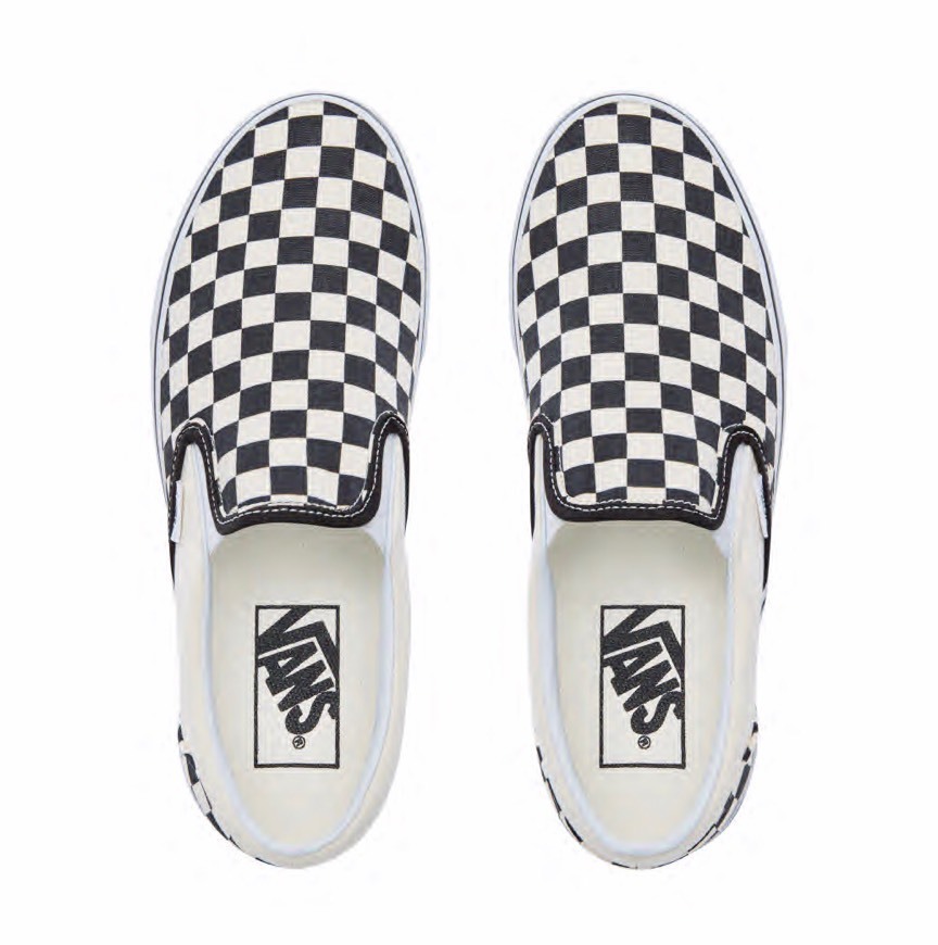 Fashion Vans Ténis Checkerboard Classic Slip-On 