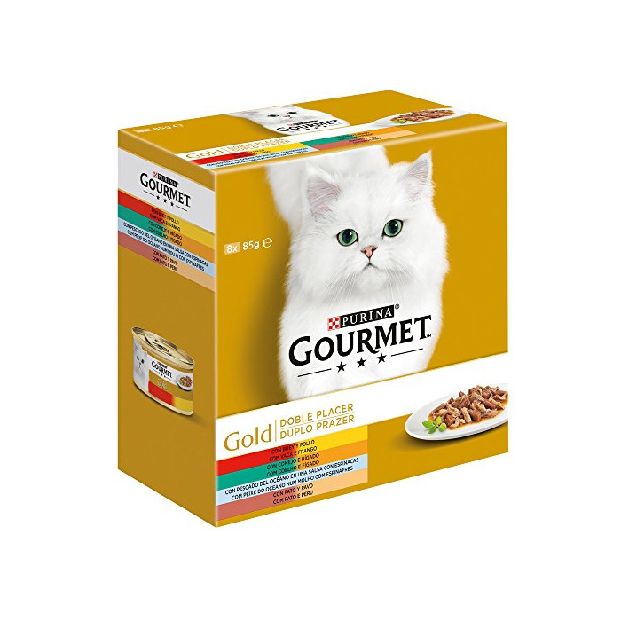 Product Purina Gourmet Gold Doble Placer comida para gatos Surtido 8 x 85