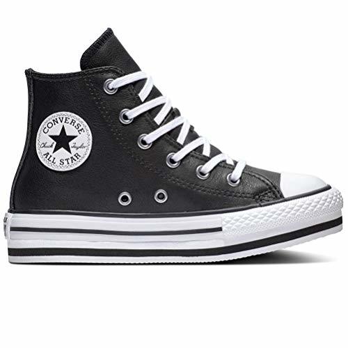 Social CONVERSE - Converse CTAS Plataforma Leather Cuero Unisex-niños Color