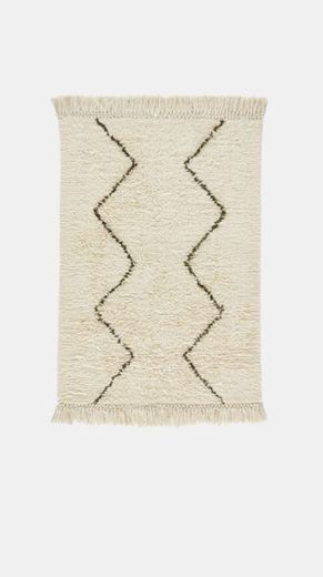 Tapete estilo berbere em lã