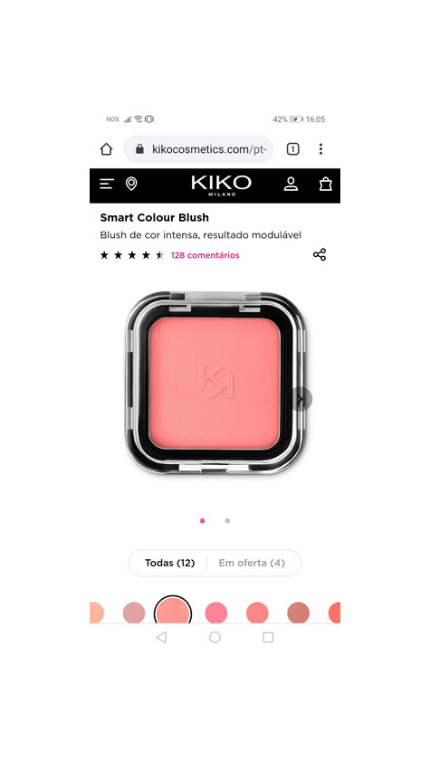 Productos Blush da kiko