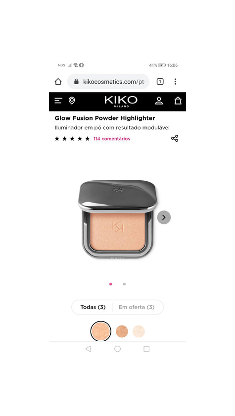 Productos Iluminador da kiko