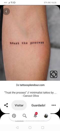 Tatuagem frase