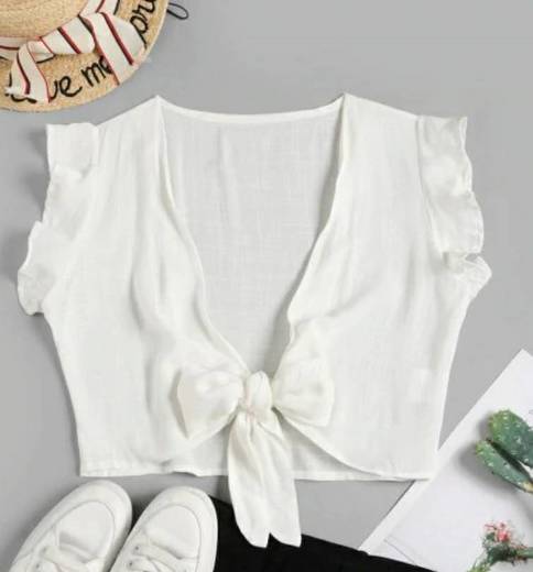 Sleeve Cropped Blouse