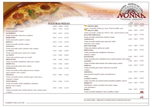 Restaurantes La Nonna