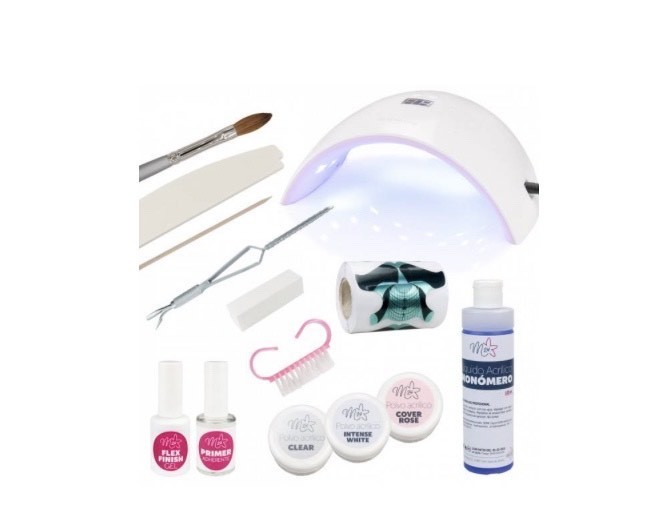 Moda Kit para uñas acrílicas con molde + lámpara