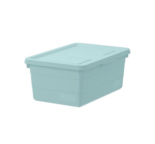 Caja grande almacenaje azul verdoso