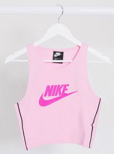 Top sin mangas Nike rosa