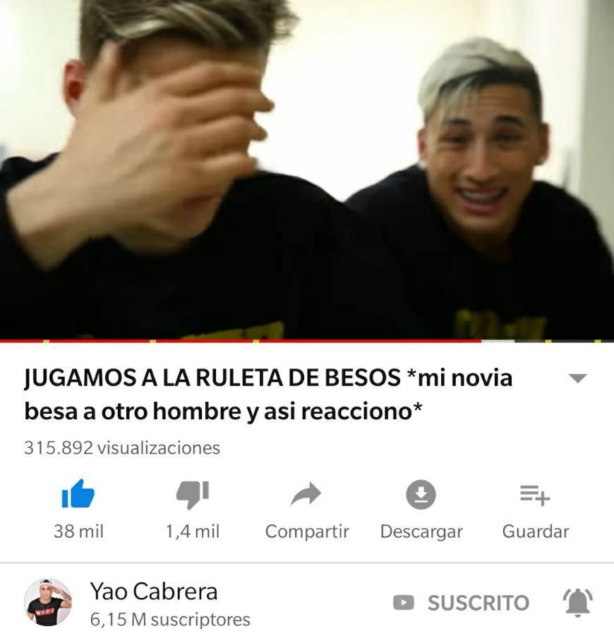 Social 😶 Yao y Javi se besan 