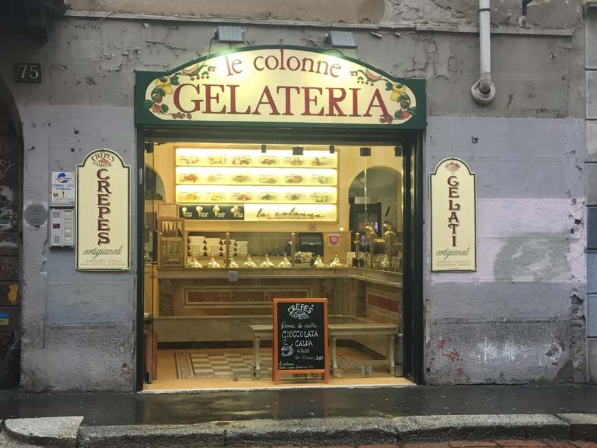 Restaurantes Gelateria le Colonne Crèpes famose