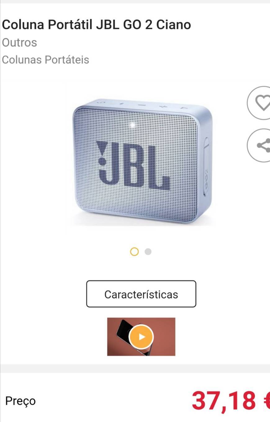 Product Coluna portátil JBL