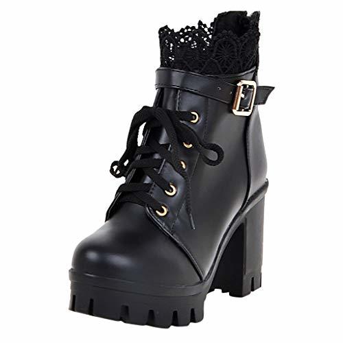 Product POLP Botines de Tacón Impermeables Mujer Zapatos con Plataforma de tacón Alto