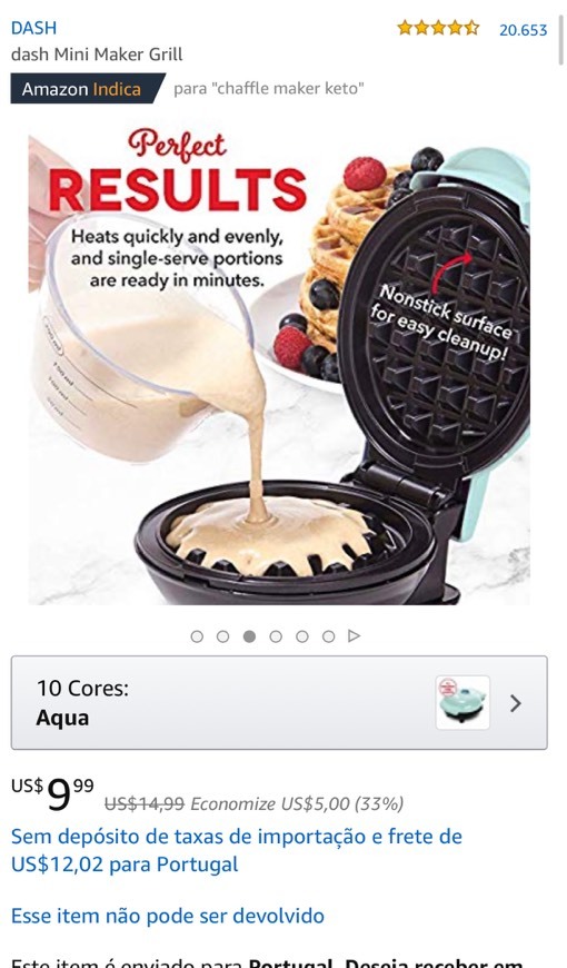 Moda Máquina de waffles 