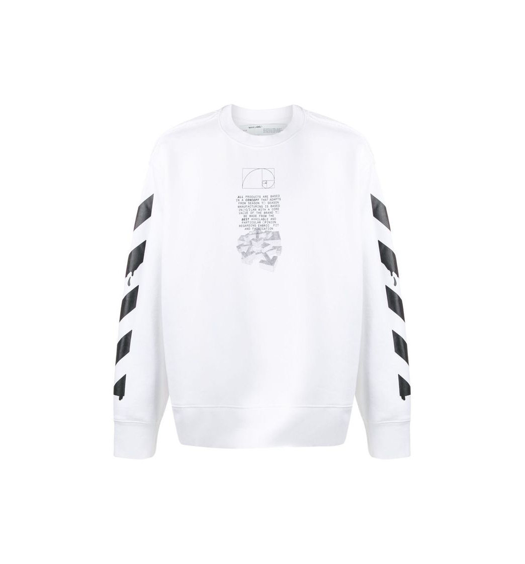 Product WHITE 'DRIPPING ARROWS' PRINT CREWNECK