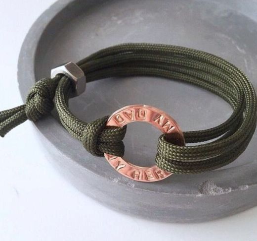 Men's Bracelet Personalised Bracelet Washer Bracelet