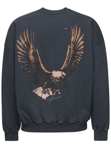 FLANEUR HOMME
EAGLE PRINTED COTTON SWEATER