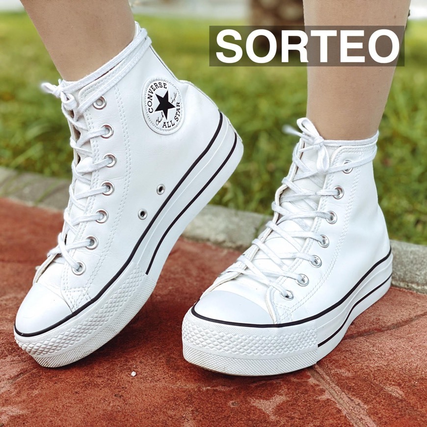 Moda Converse Chuck Taylor CTAS Lift Clean Hi, Zapatillas Altas para Mujer, Blanco