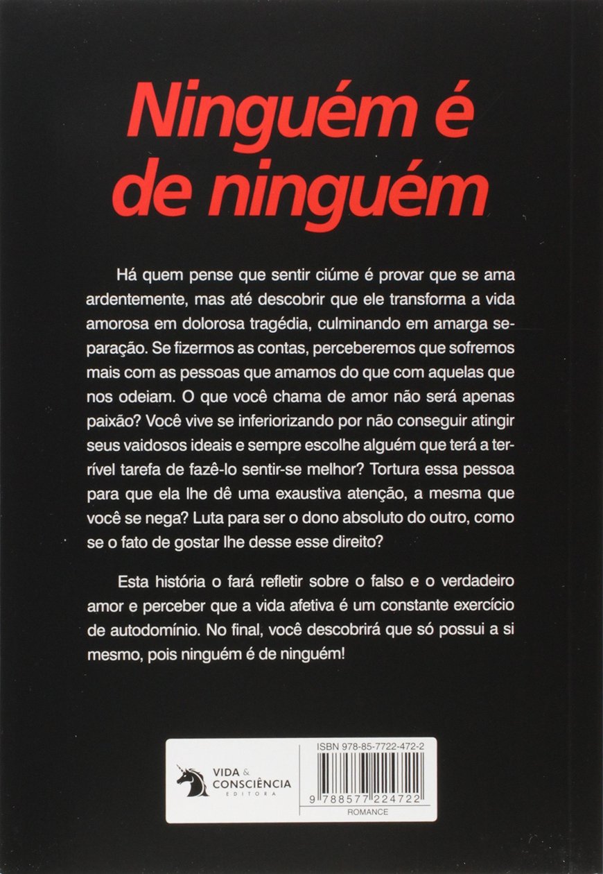 Book Ninguém é de ninguém 