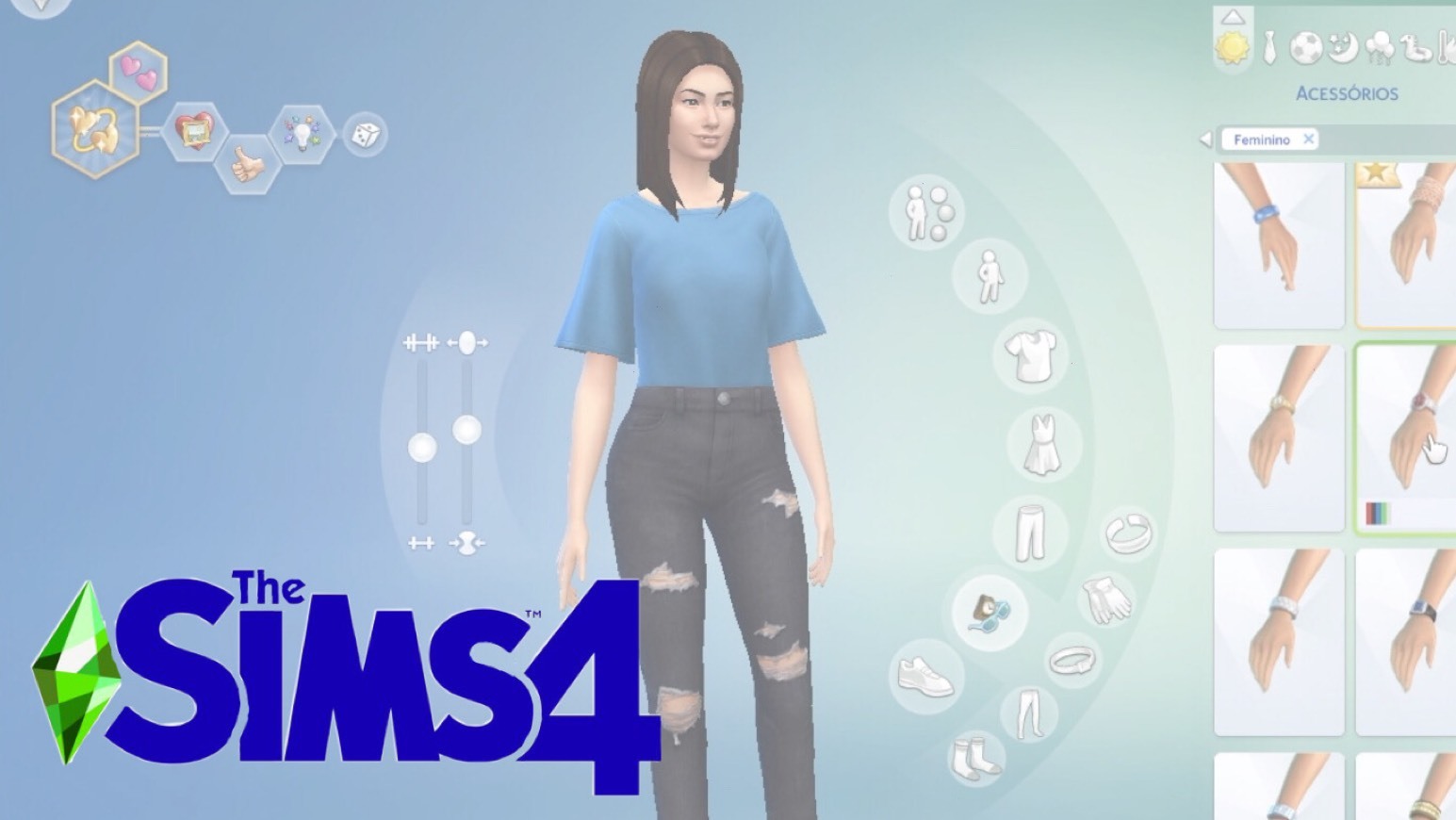 Fashion The Sims 4: Criei a minha personagem #1