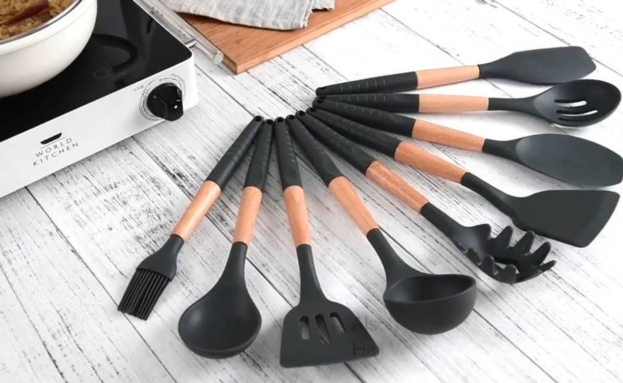 Productos Conjunto de Utensílios de Cozinha de Silicone Anti