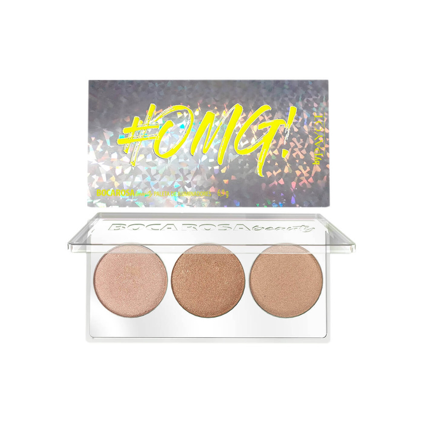 Paleta de iluminador boca rosa