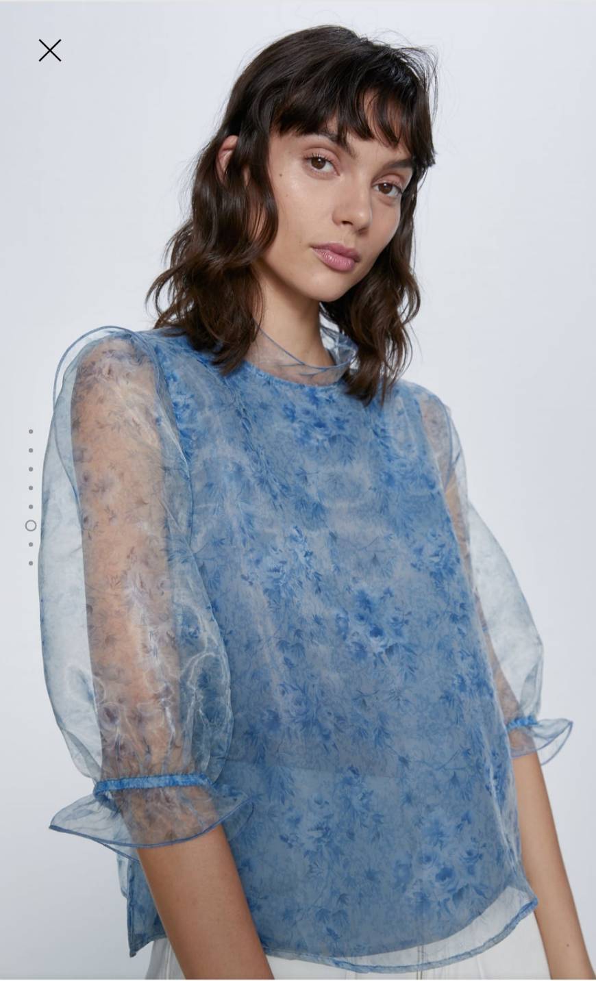 Producto Blusa de organza estampada