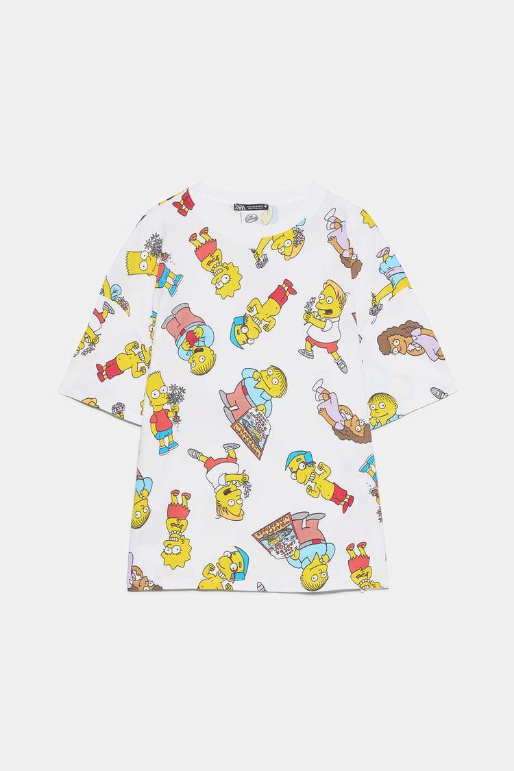 Social T-shirt Zara The Simpsons