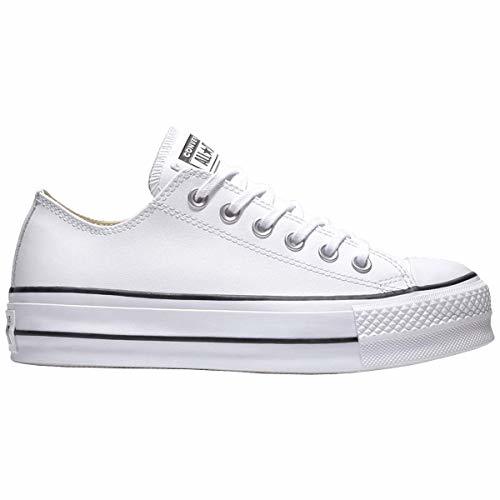 Product Converse Chuck Taylor CTAS Lift Clean Ox, Zapatillas para Mujer, Blanco