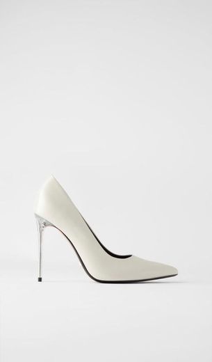 sapato stiletto branco 