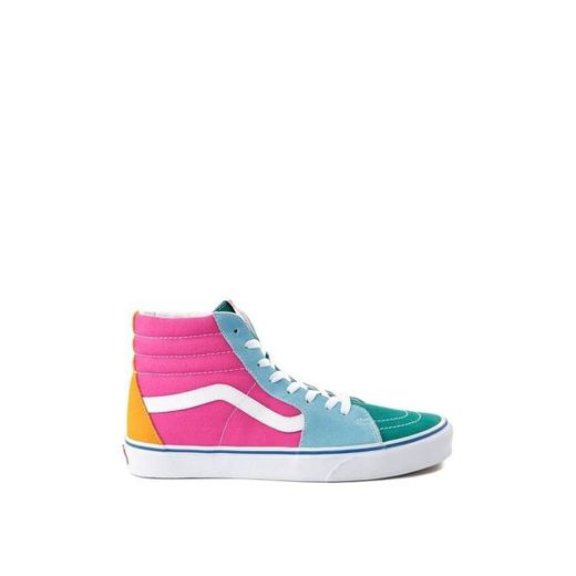 Vans Sk8-Hi Bright Color Blocked Skate Shoes
