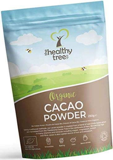 Cacao Crudo Orgánico en Polvo de TheHealthyTree Company para Yogur, Batidos y