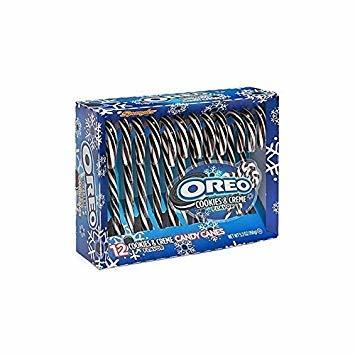 Place Oreo Candy Canes...