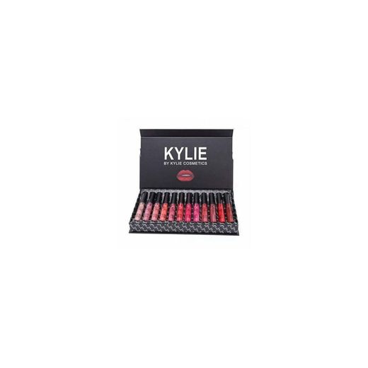 Hehilark Kylie 12 Piezas/Colores Kit de lápices labiales Mate portátil Hidratante Lip