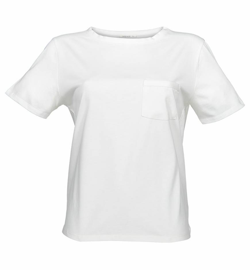 Producto T-shirt de decote em C com bolso

