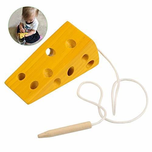 BelleStyle Montessori Activity Wooden Cheese Toy