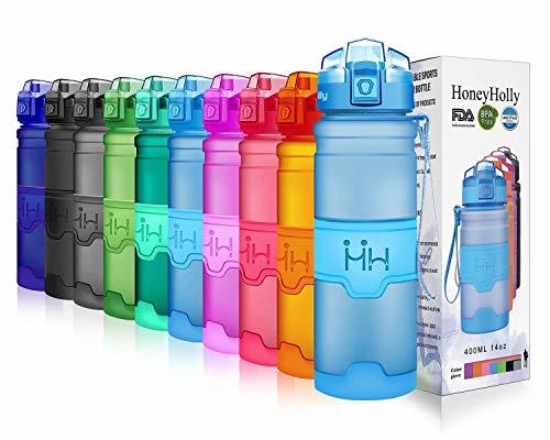 Social HoneyHolly Sports Water Bottle - 400ml/500ml/700ml/1L for Kids