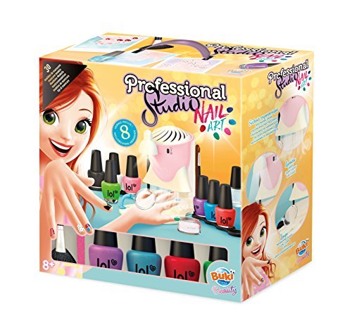 Social Buki France- Professional Studio Nail Art Juego Salón de Manicura, Multicolor