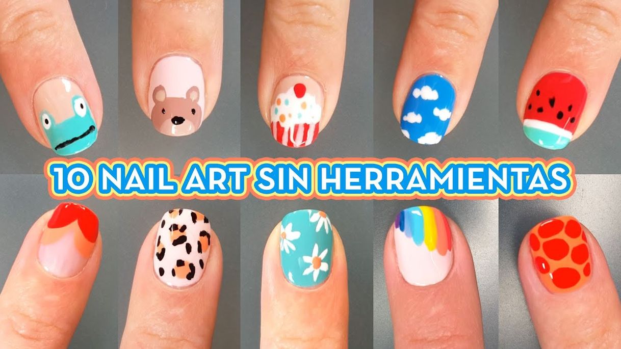 Moda 10 DISEÑOS DE UÑAS SIN HERRAMIENTAS - YouTube