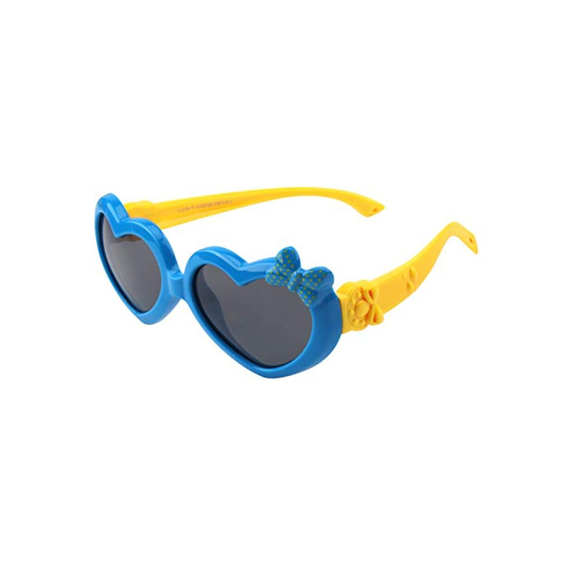 Social CGID gafas de sol polarizadas de goma suaves en forma de corazón