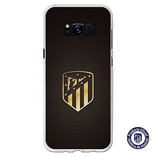 Place Atlético de Madrid Carcasa Escudo Oro Compatible con Samsung Galaxy S8 Plus