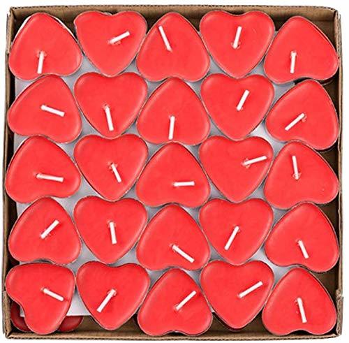 Social Velas en Forma de Corazón Rojo Romántica. día de San Valentín. Candelitas