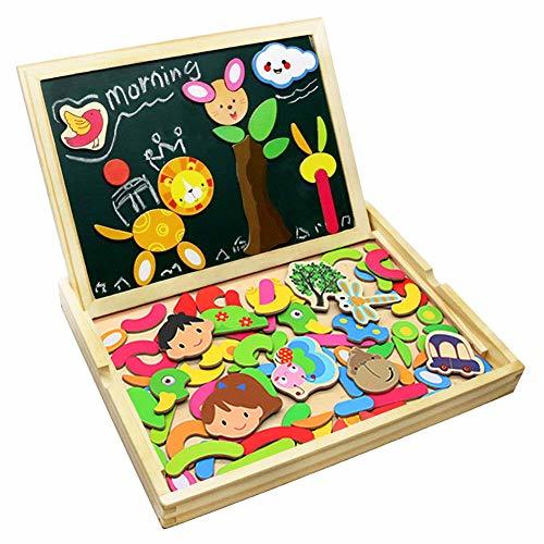 Producto Fajiabao Rompecabezas Caja de Madera Magnética de Tablero Educativo Pizarra Juguete Puzzle