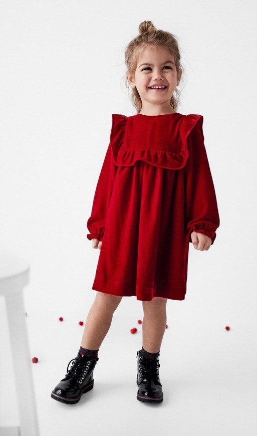 Producto Vestido Vermelho Veludo Zara