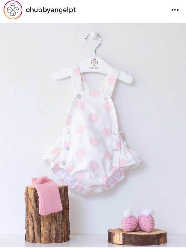 Fashion Pink dots romper - Chubby Angel