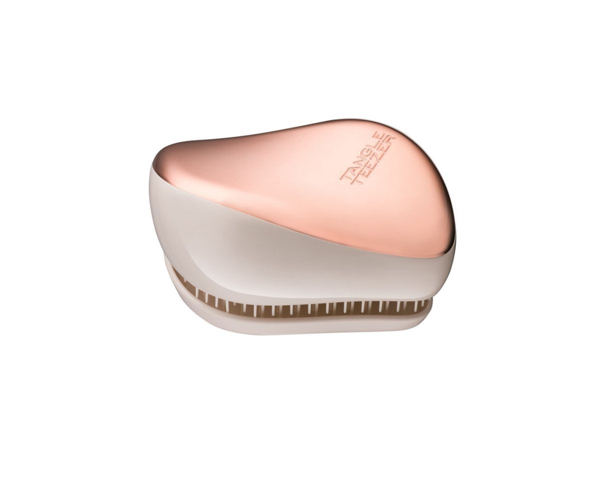 Social Tangle Teezer - Cepillo desenredar Compact Styler Rose Gold Cream